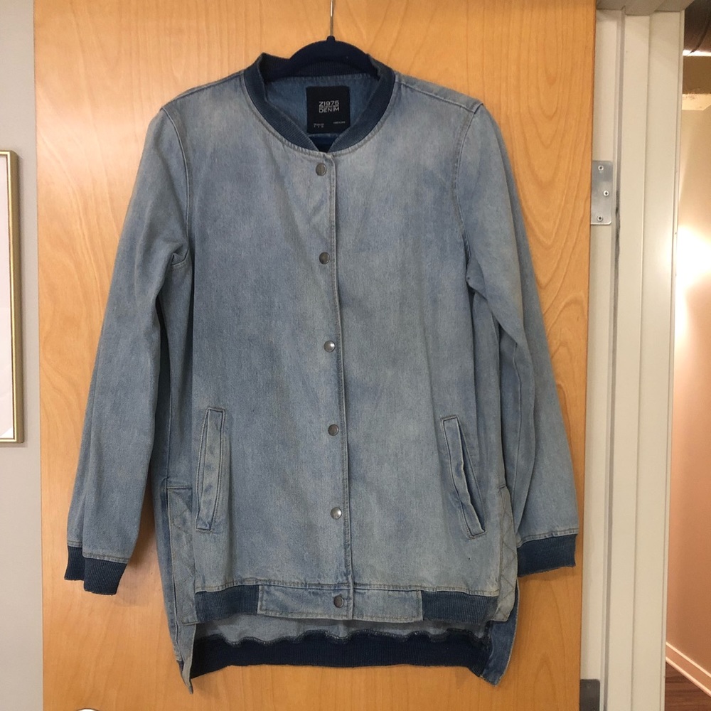 Zara longline denim jacket